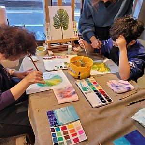 2021년 소그룹자립생활기술훈련 수채화그리기 체험