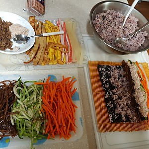 김밥만들기